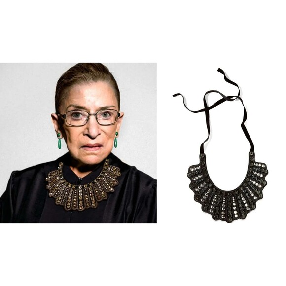 Banana Republic Notorious RBG Dissent Collar Ruth Bader Ginsburg- New in Box - Picture 2 of 10